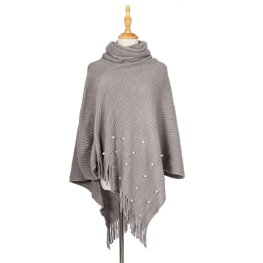 2019 зимнее квадратное женское пончо из кашемировой шерсти женский шарф