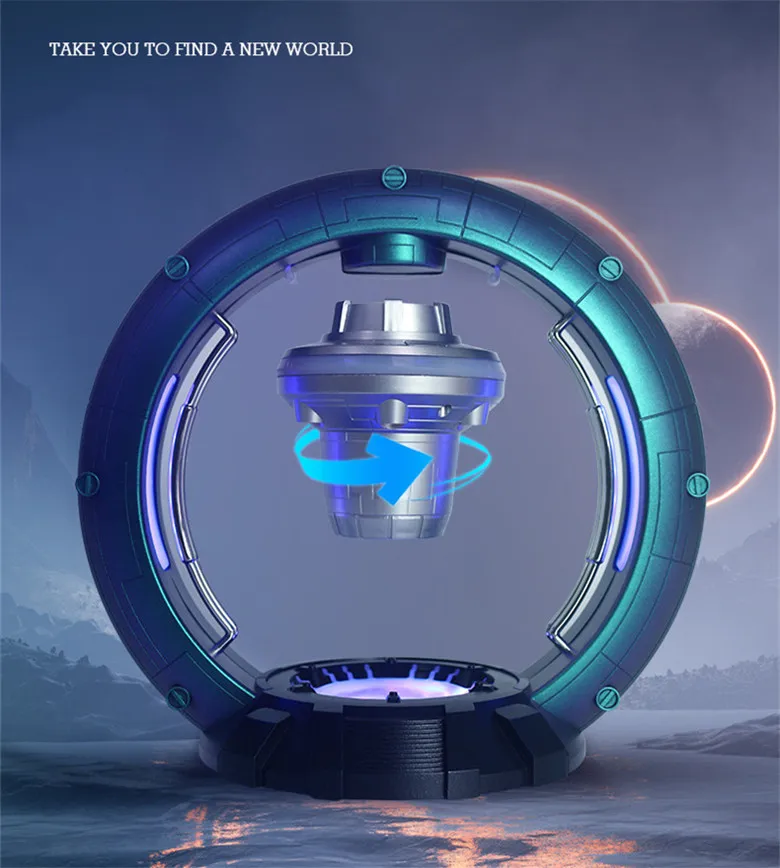 Левитирующий динамик плавающий с Bluetooth 360 градусов вращение сенсорный Управление