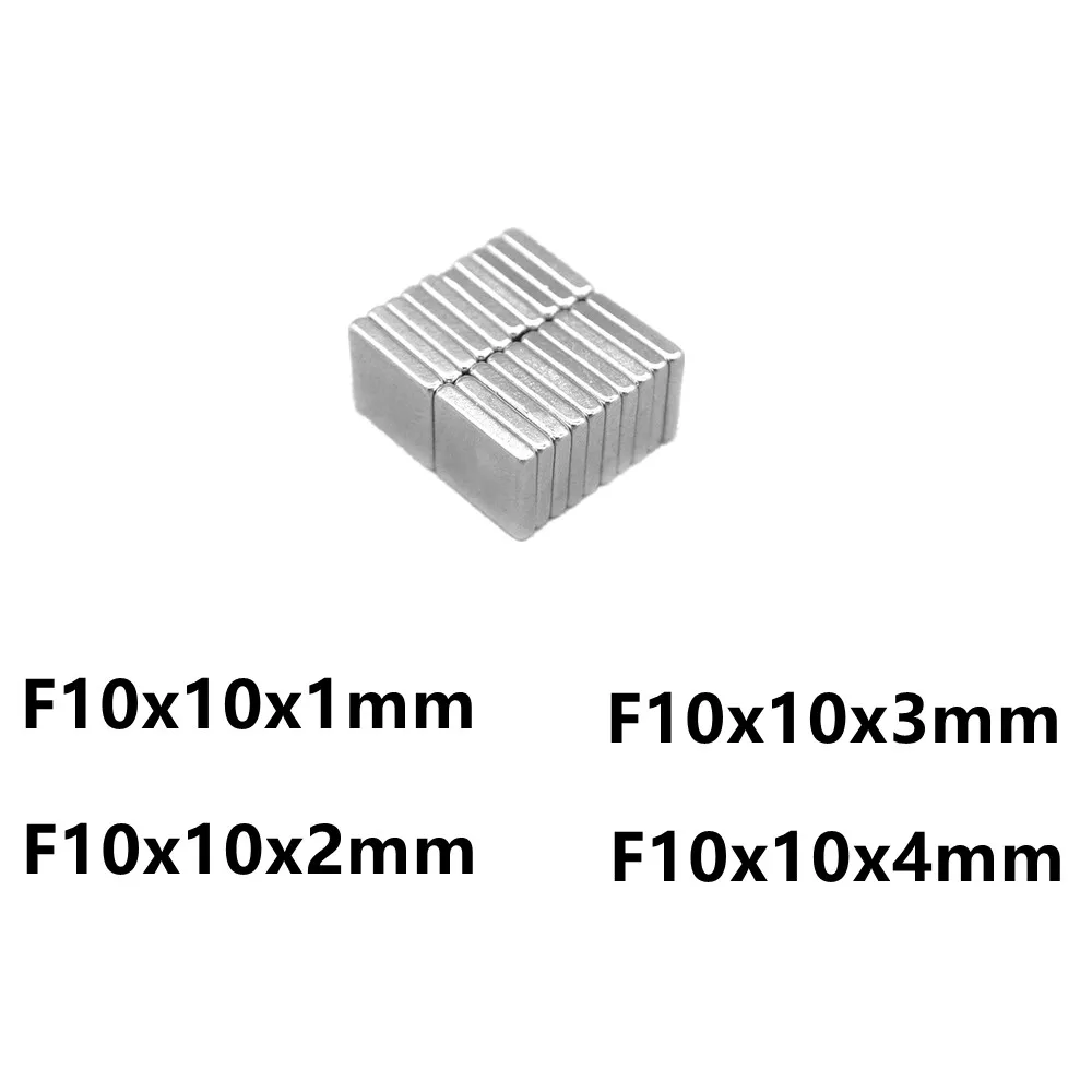Магнит 10 20 50 шт./лот 10*10*1 10*10*2 10*10*3 10*10*4 N35 NdFeB 10x10x1 10x10x2 10x неодимовые магниты 10x3 10x10x4 -