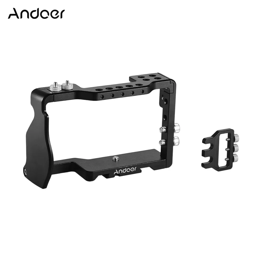 Andoer Camera Cage Video Film Movie Making with 1/4 Inch Screw Hole Cable Clamp for Sony A6000/A6300/A6400/A6500 | Электроника
