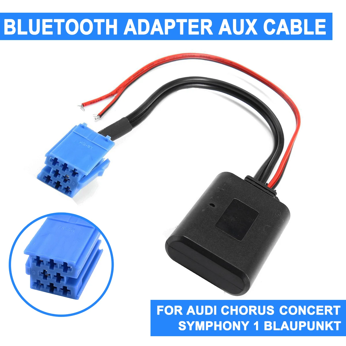 For AUDI Chorus Concert for Blaupunkt Radio bluetooth AUX Adapter Cable CD Receiver Aux vw Delta Beta VDO Becker |