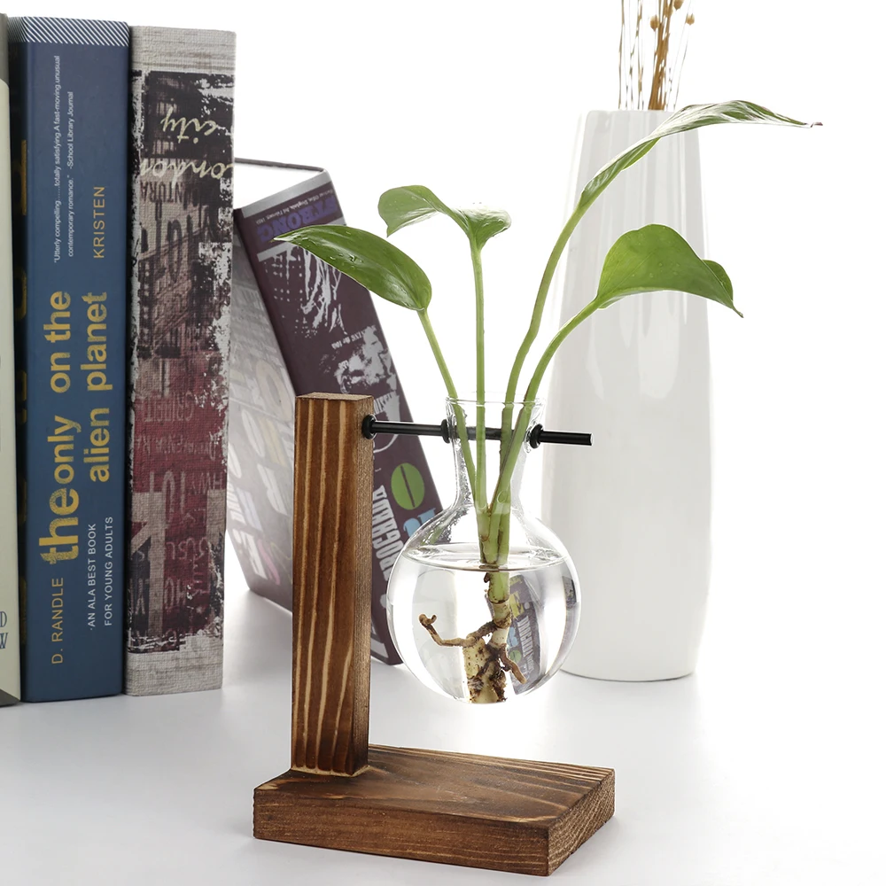 Скандинавские простые Гидропонные вазы для растений винтажный цветочный горшок