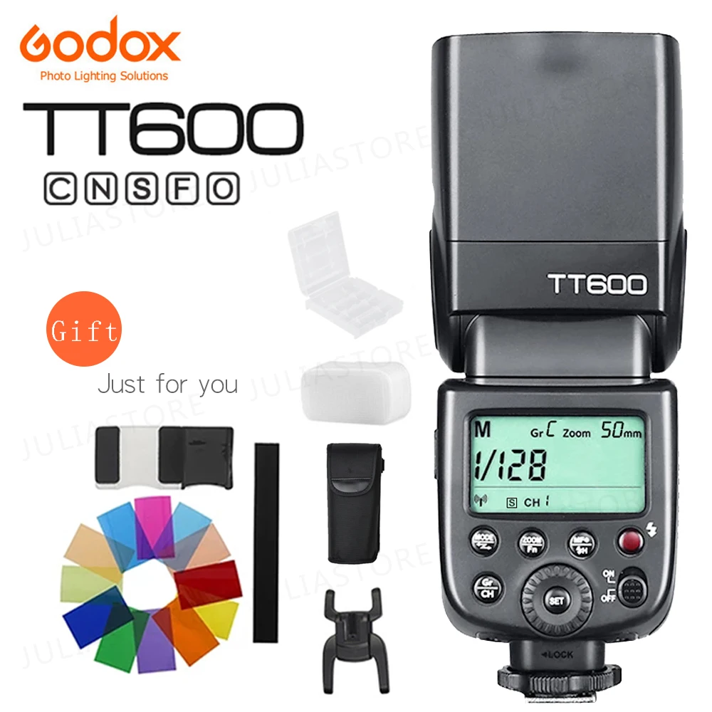 Беспроводная вспышка Godox TT600 TT600S 2 4G GN60 для камеры Canon Nikon Sony Pentax Olympus Fujifilm |