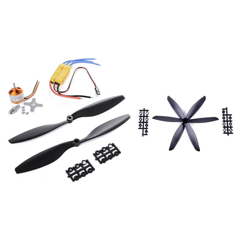 1 комплект A2212 1000KV 13T бесщеточный двигатель ESC 30A 1045 Пропеллер для FPV DJI F450 и 4 шт. 3