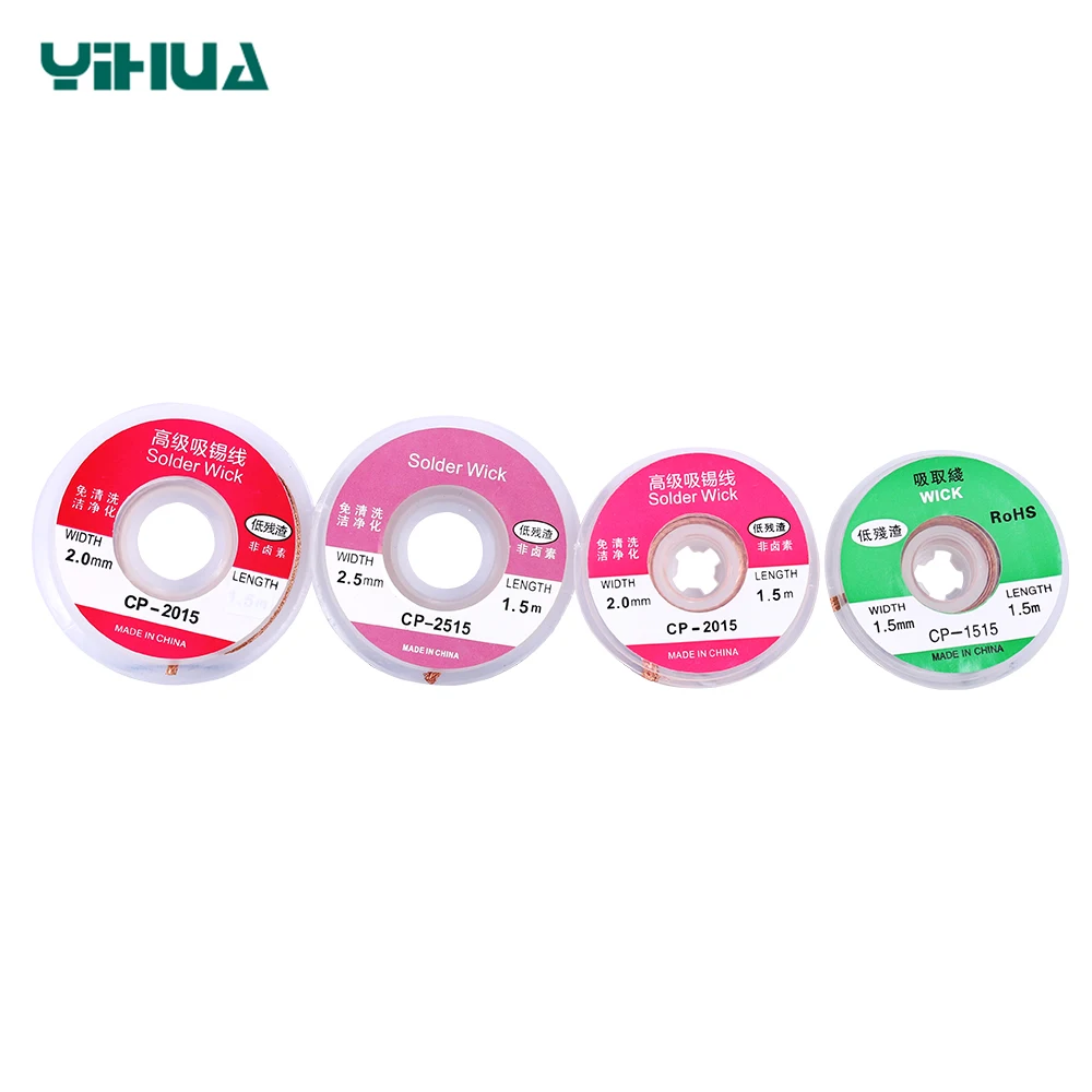 Ширина 2 мм длина 0 75 м 1 5 3 припоя проволока для удаления оплетка сварки