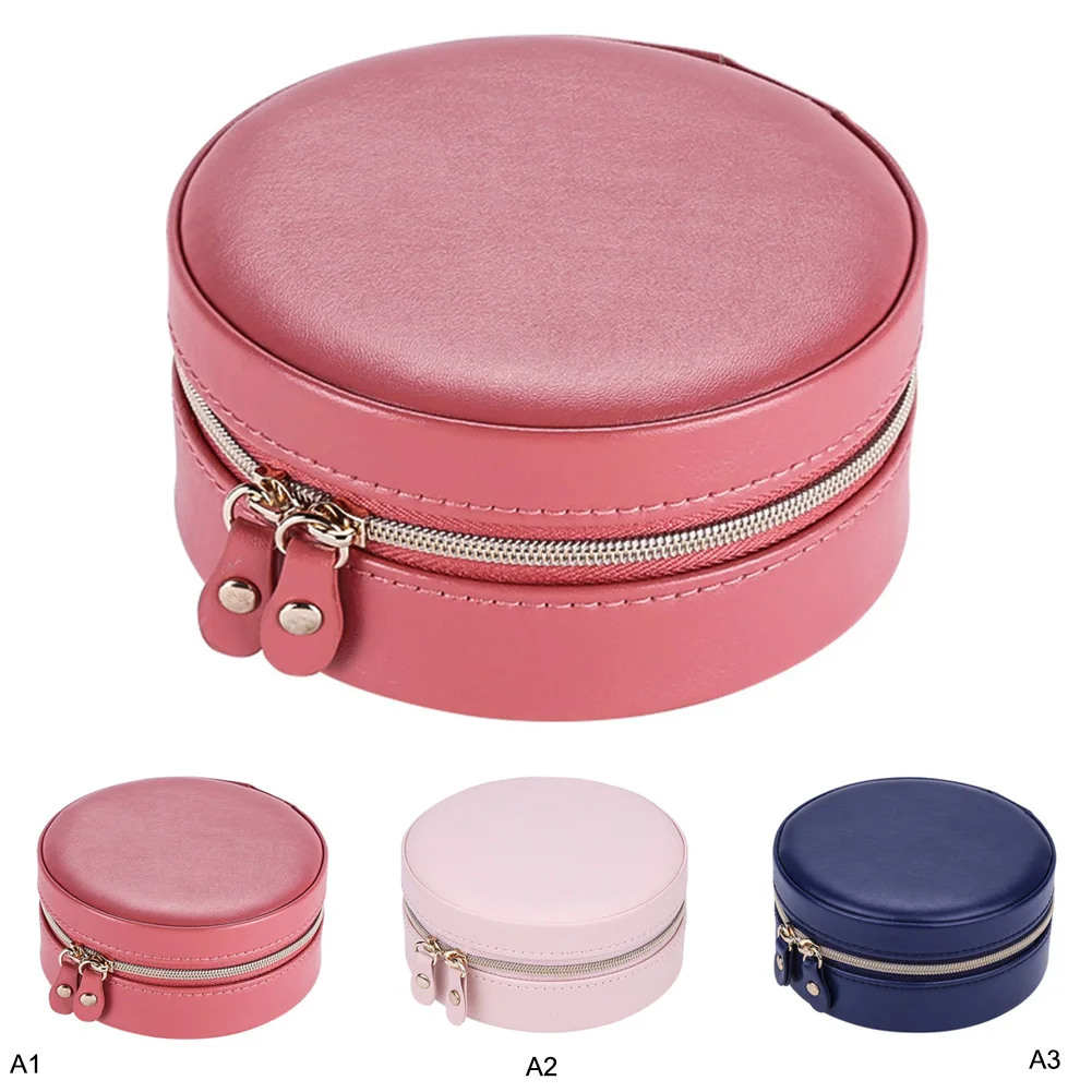 Пустая круглая форма колье кольцо органайзер для хранения путешествия из