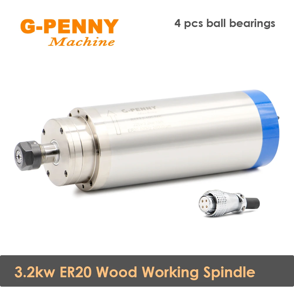 G-Penny CNC 3 2 кВт ER20 шпиндель с водяным охлаждением работающий по дереву двигатель