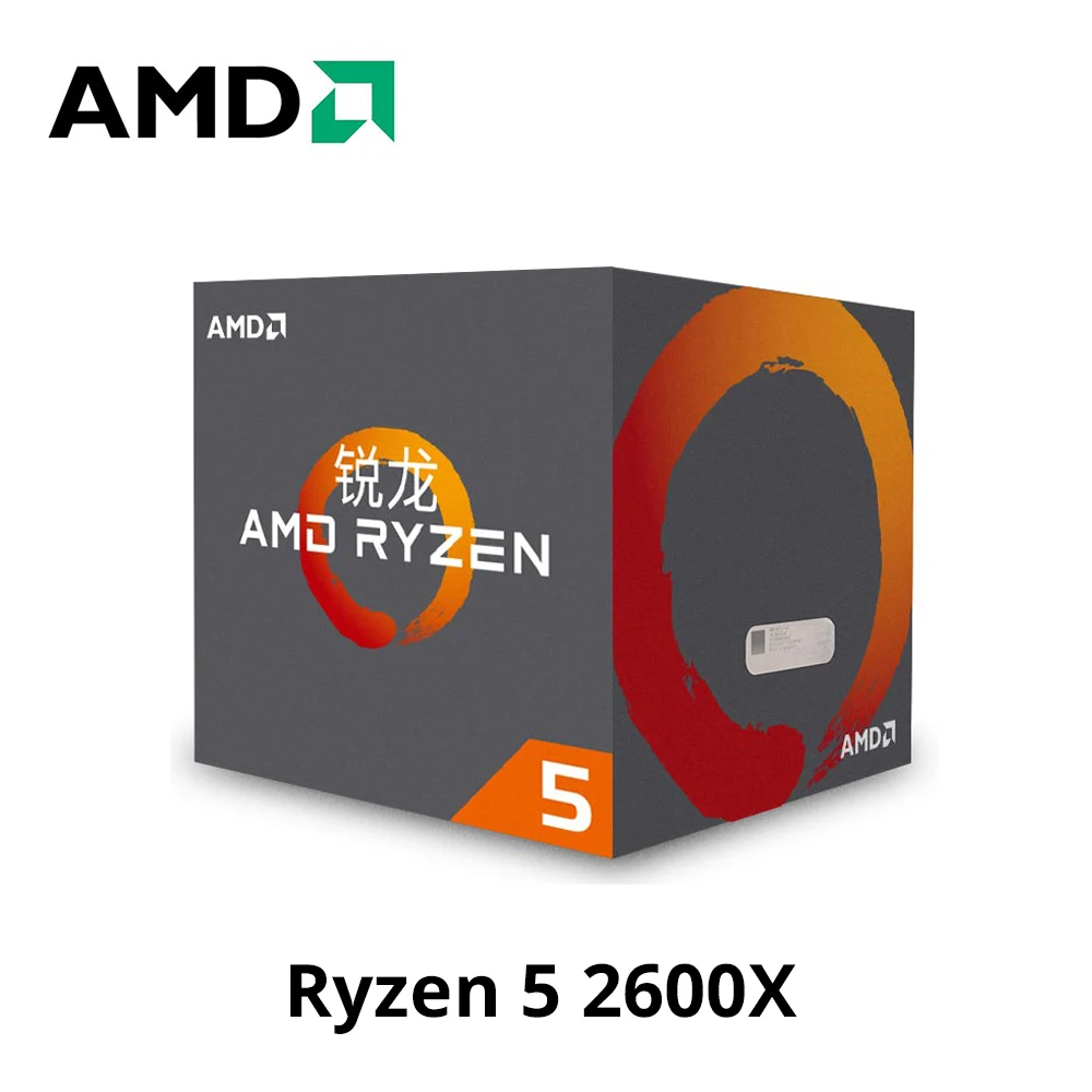 AMD ryzen 5 2600x процессор 3 6 ГГц 6-ядерный 12 плотность ткани-95 W TDP для кормления processador