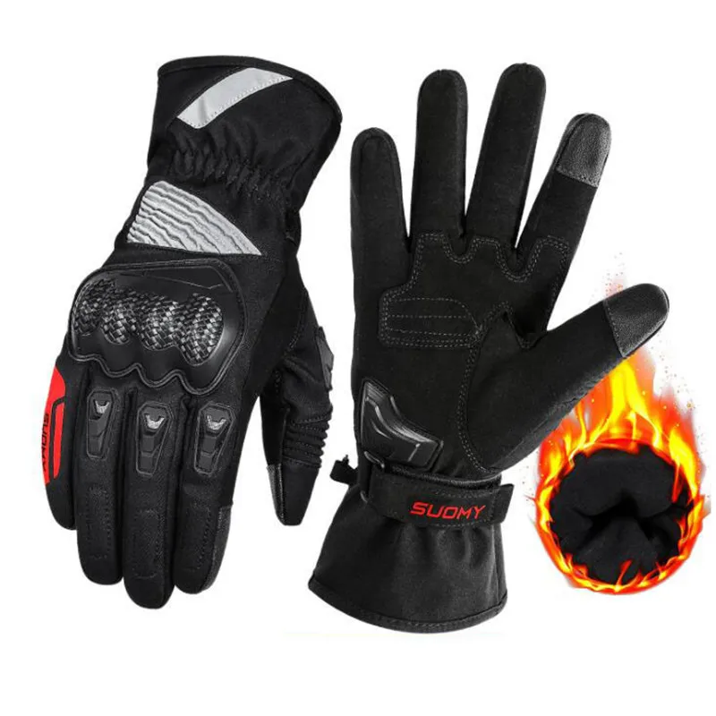 Водонепроницаемые Мотоциклетные Перчатки SUOMY теплые зимние перчатки для