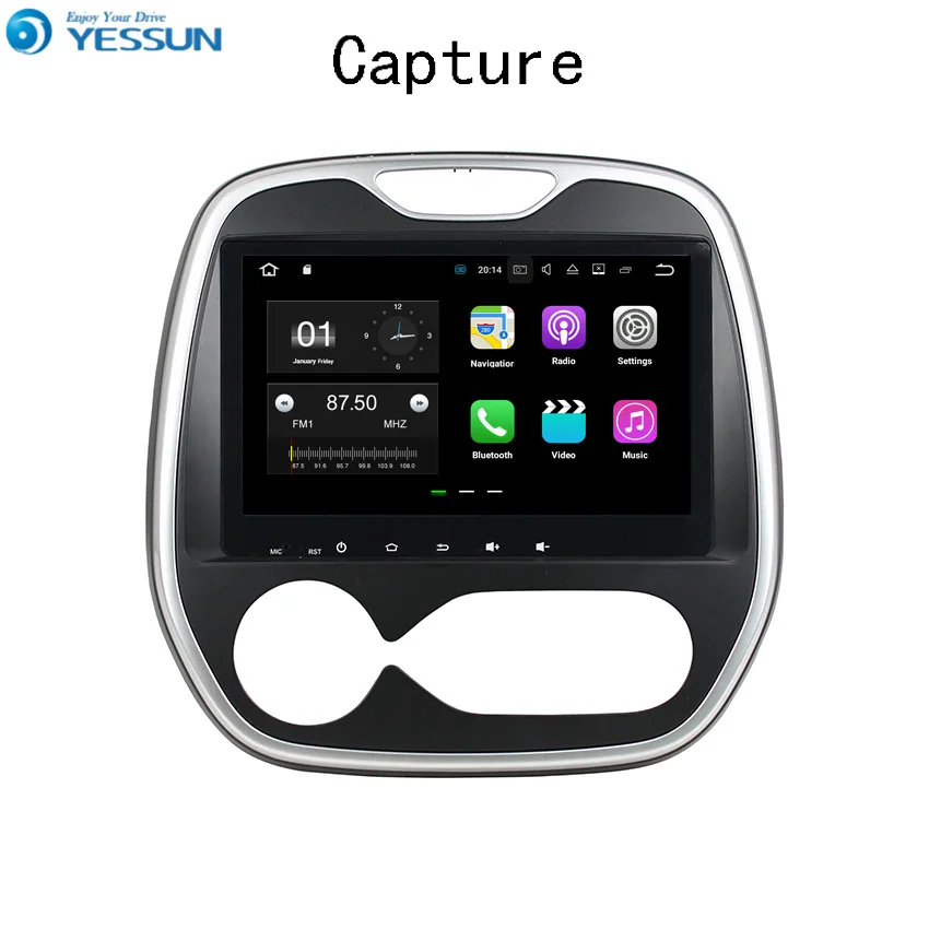 YESSUN для Renault Captur 2006 ~ 2016 Android автомобильный навигатор GPS HD сенсорный экран Аудио