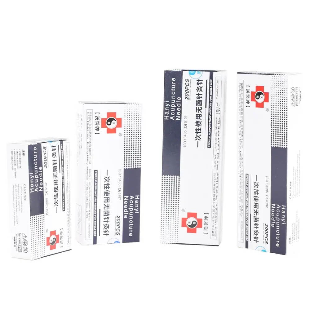 200 шт./кор. Hanyi Иглоукалывание иглы одноразовые Красота массаж стерильные для