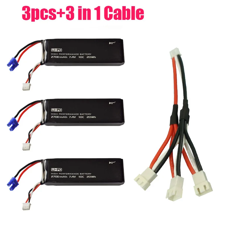 Аккумулятор Hubsan 7 4 В 2700 мАч H501S H501A H501C H501M X4 FPV |