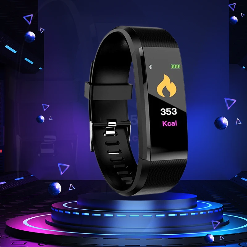 Смарт браслет мужской/женский с пульсометром водонепроницаемый фитнес трекер