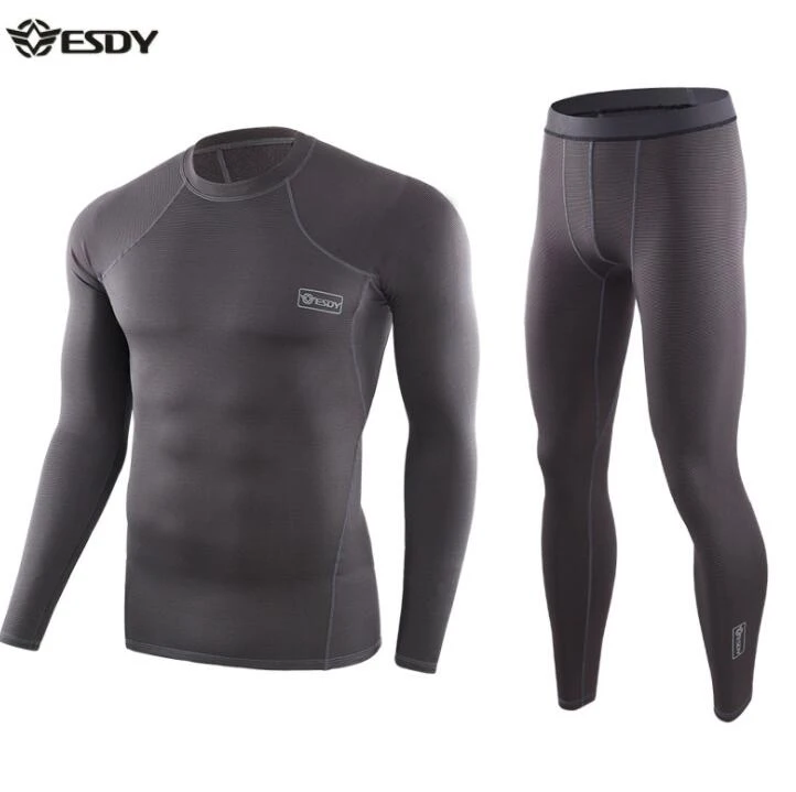 Комплект термобелья ESDY мужской теплый зимний Базовый костюм для езды на