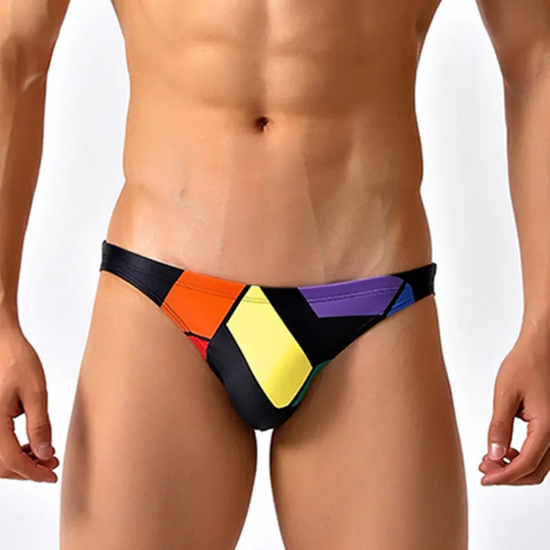 Sexy Mens Swim Briefs Bikini Swimwear Swiming Trunks For Man Swimsuit Bathing Suit Beach Shorts Gay Desmiit Zwembroek Pouch 2021 | Спорт и