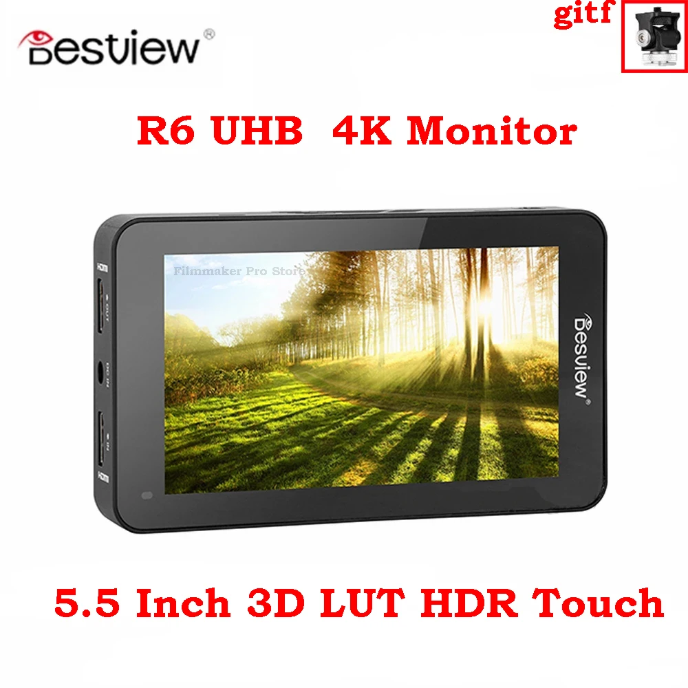 Монитор Desview R6 5 дюйма UHB 4K HDMI FHD 1920x1080 3D LUT HDR сенсорный экран для камеры полевой