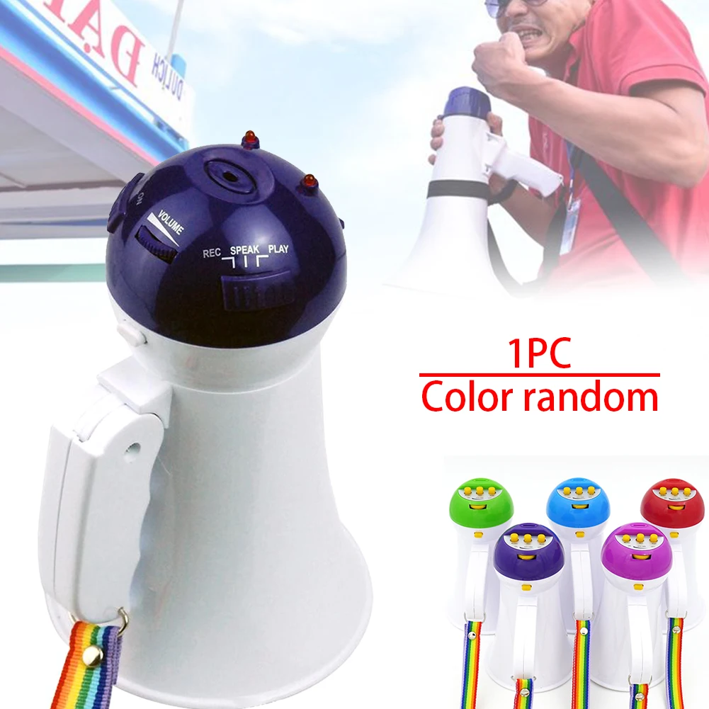 5 Вт портативный МегаФон роговой Микрофон записывающий дорожный гид складной