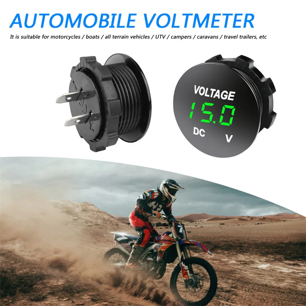 Цифровой вольтметр светодиодный цифровой дисплей Круглый квадратный измеритель