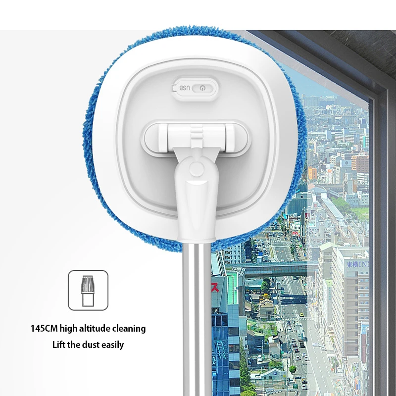 Робот для мытья стекла беспроводной электрический Телескопический ленивый