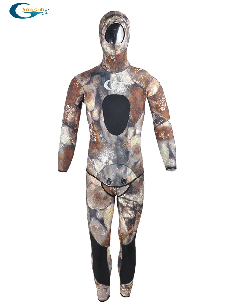 2 шт. неопреновый гидрокостюм для подводной охоты 5/7 мм|scuba wetsuit|diving suitdiving suit for men |