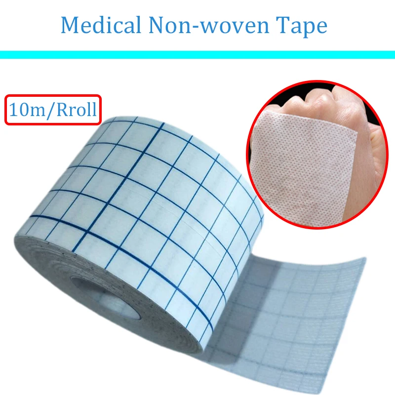 1 рулон дышащая медицинская Нетканая лента 5 см x 10 м для фиксации ран и пластыря