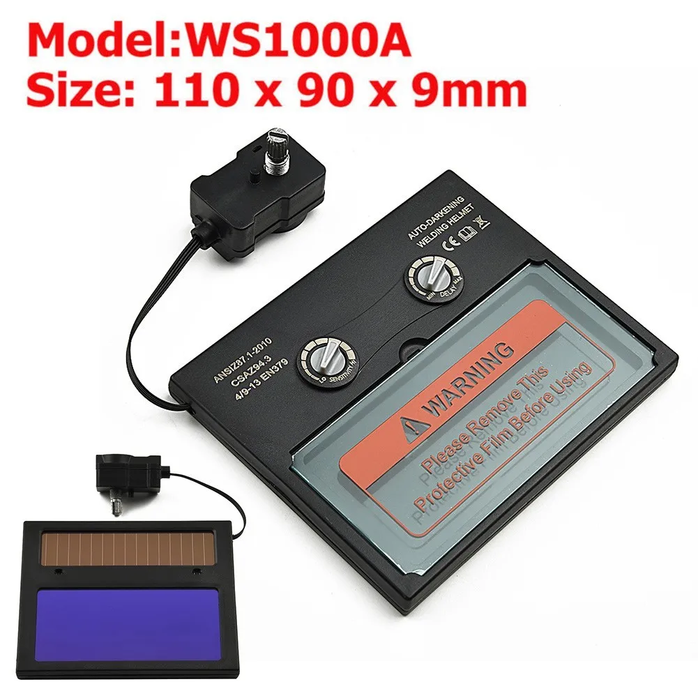 Solar Pro Auto Darkening Filter Welding Helmet Mask Lens Automated Hood For Machine/Plasma Cutting Tool | Инструменты