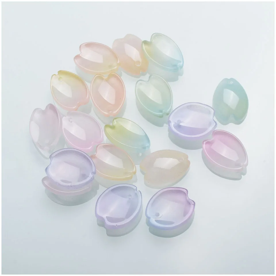 25 шт хрустальные бусины в форме цветка ручной работы DIY аксессуары стеклянные для