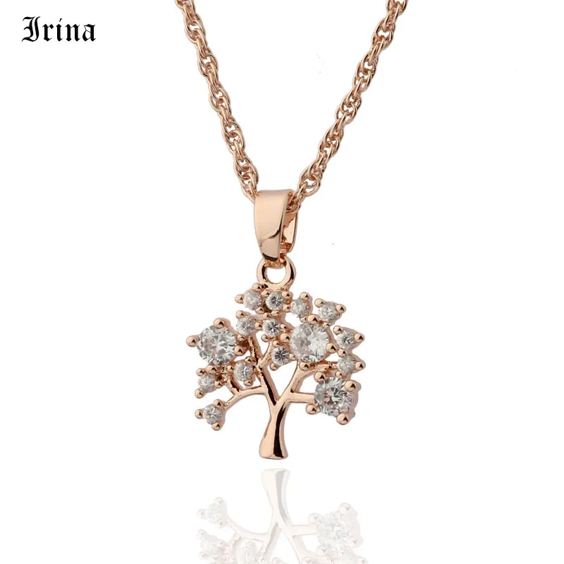 Irina модные ювелирные изделия подвески и ожерелья с деревом жизни женское