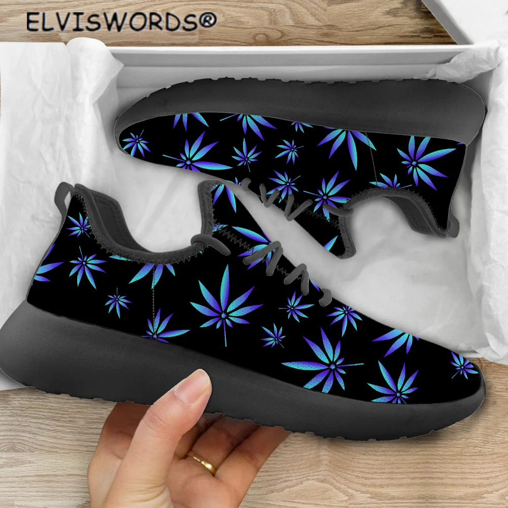 ELVISWORDS/повседневная женская обувь на плоской подошве с рисунком кленового листа