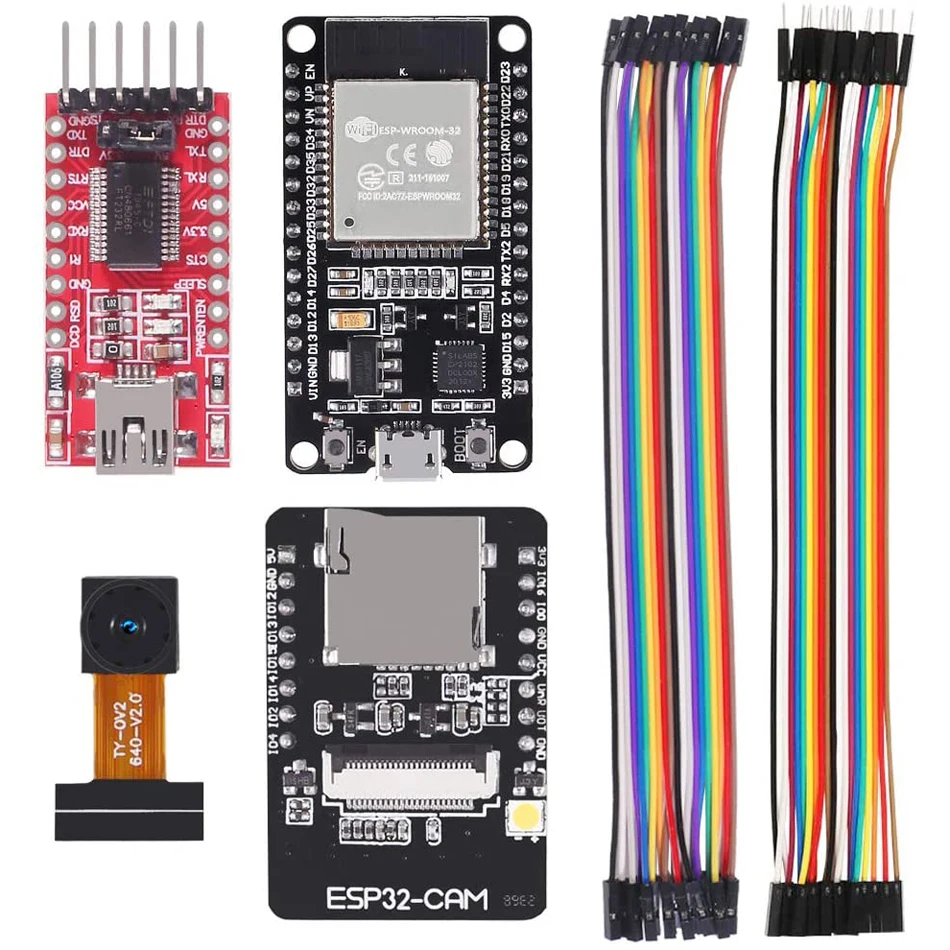 Макетная плата с функцией WiFi ESP32 Cam модулем камеры OV2640 + фотовспышка Wi-Fi и