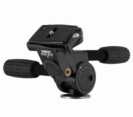 Новая трехсторонняя головка для штатива Velbon с быстросъемным креплением |