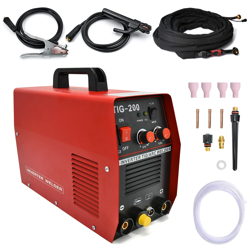 TIG-200 220 В 2 в 1 TIG/ARC кВА DC инверторный Сварочный аппарат для точечной сварки DIY