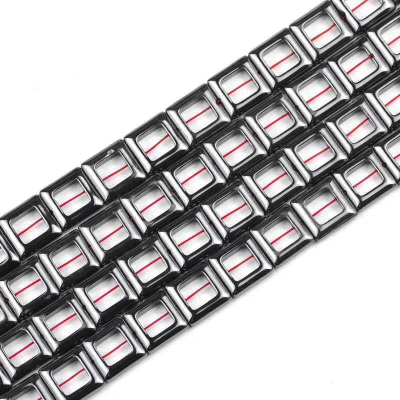 Бусины Из Гематита JHNBY с большим отверстием 14 мм натуральный камень россыпью для