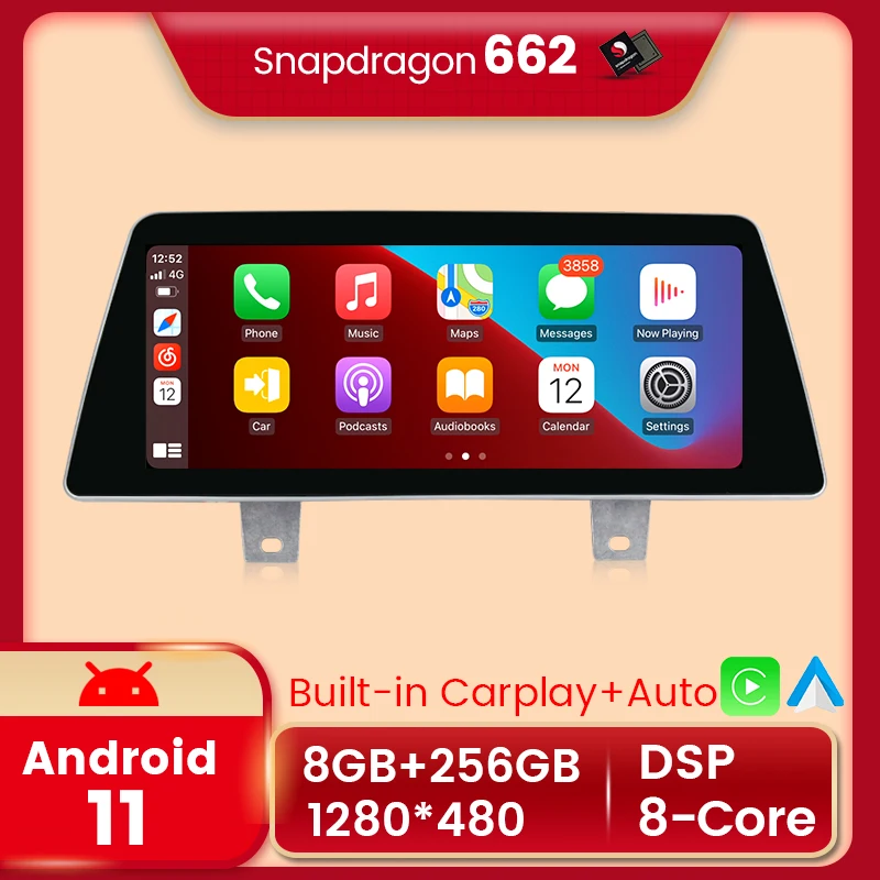 NaviFly Qualcomm 8G+256G Android 11.0 All In One Car Intelligent System For BMW 5 Series G30 2018 EVO GPS Navigation Auto - купить по