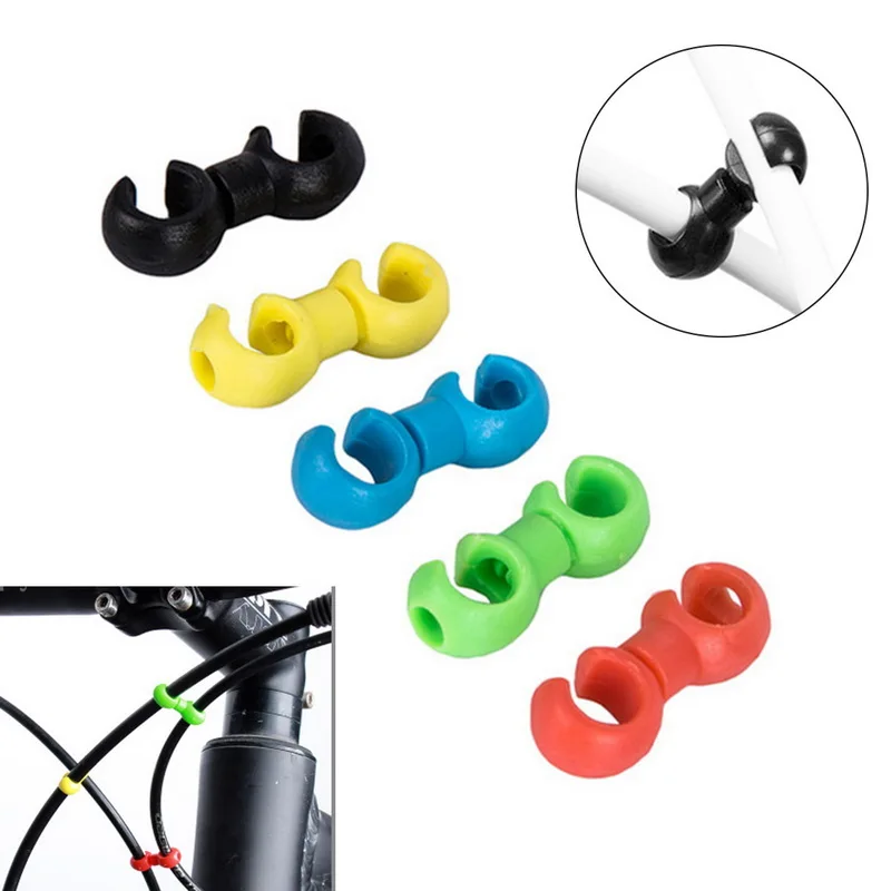 20/10 pcs Bicycle MTB Brake Cable S Style Clips Buckle Hose Guide Bike Cross Line Clip | Спорт и развлечения