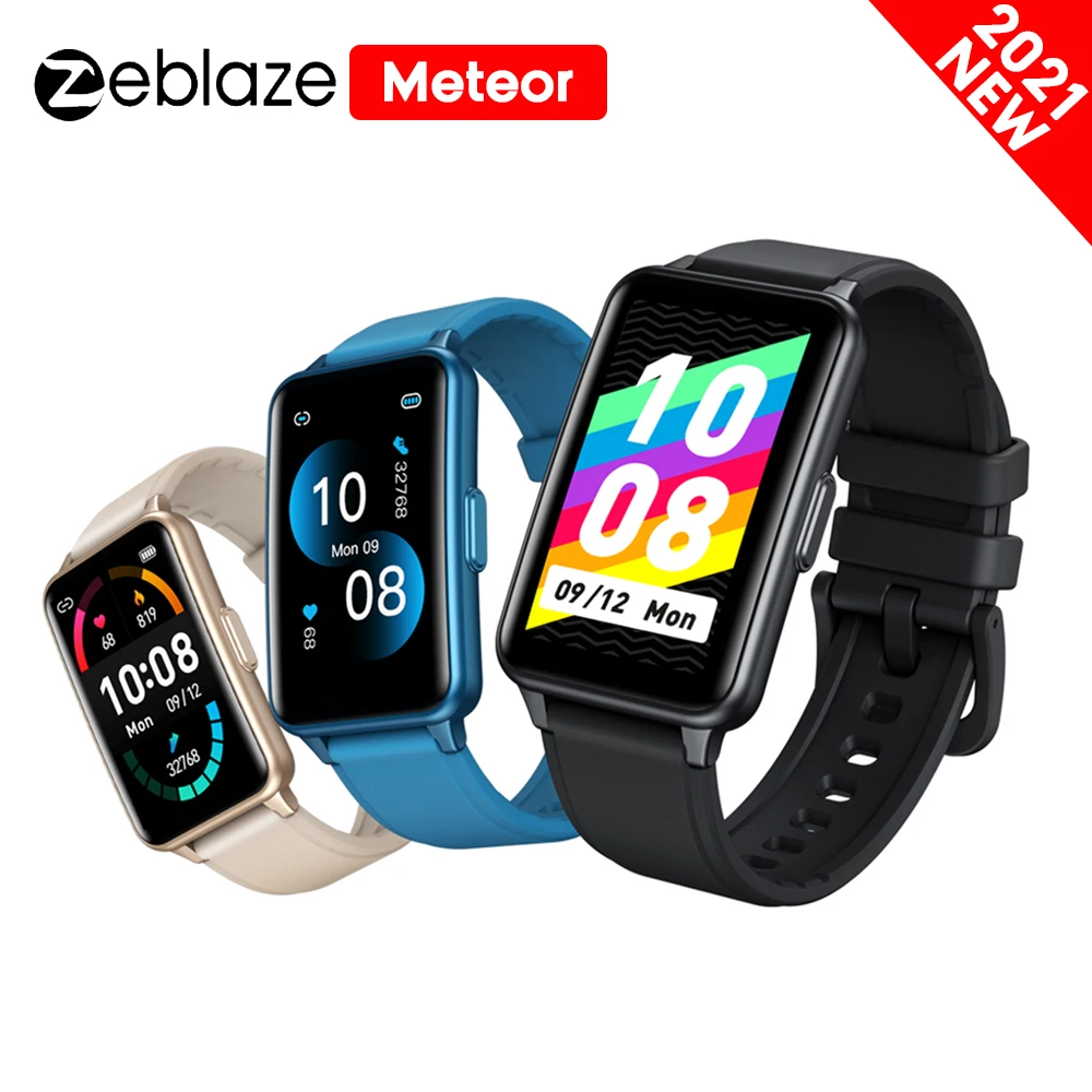 Смарт-браслет Zeblaze Meteor для мужчин и женщин с большим цветным экраном