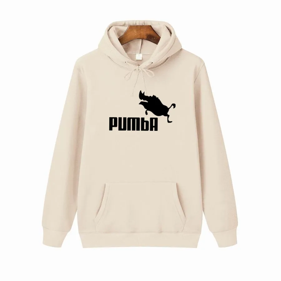Новинка осени 2021 черная толстовка с капюшоном Pumba мужские брендовые толстовки и