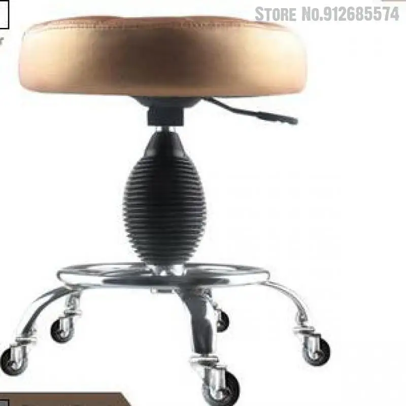 Взрывозащищенный металлический стул для салона красоты с подъемными колесами