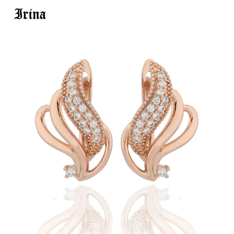 Новые серьги с кристаллами 2020 модные ювелирные изделия 585 золотого цвета