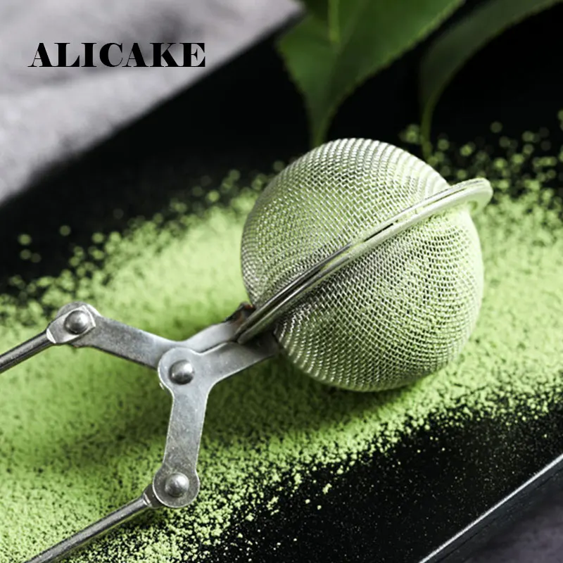 Нержавеющая сталь сферическая Мука сито какао порошок матча бытовой чай фильтр