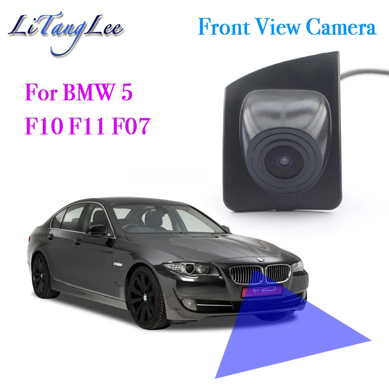 Для BMW 5 F10 F11 F07 2010 ~ 2016 Автомобильный логотип Передняя камера ночного видения HD