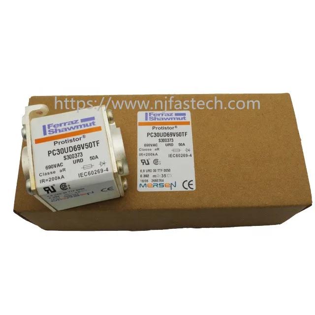 Предохранитель постоянного тока 50A 690V PC30UD69V50TF предохранитель цена питания hrc dc