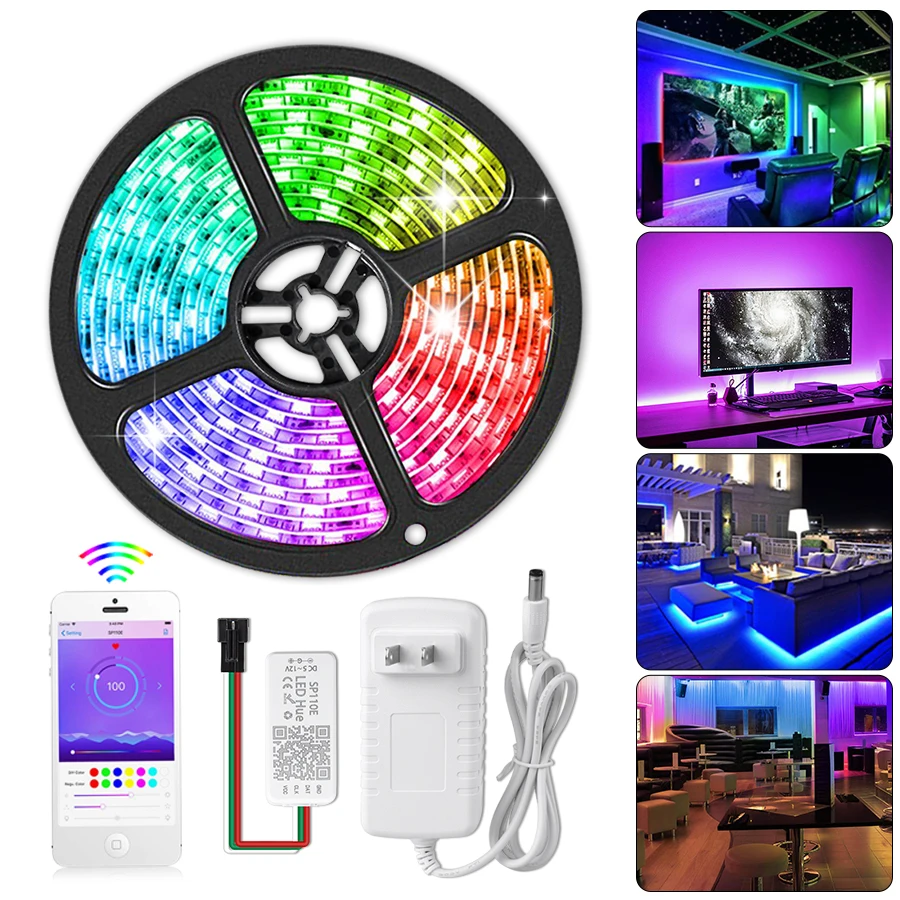 Светодиодная лента ws2811 RGB с поддержкой Bluetooth 1-5 м 12 В 5050 пикселей | Освещение