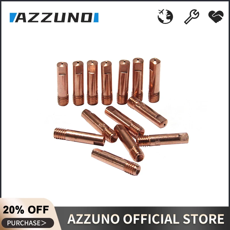 10pcs 15AK Contact Tip for Binzel Torch/Gun Consumables Copper Tips 0.8mm / 1mm MIG Wire Electric Welding Machine Welder | Инструменты