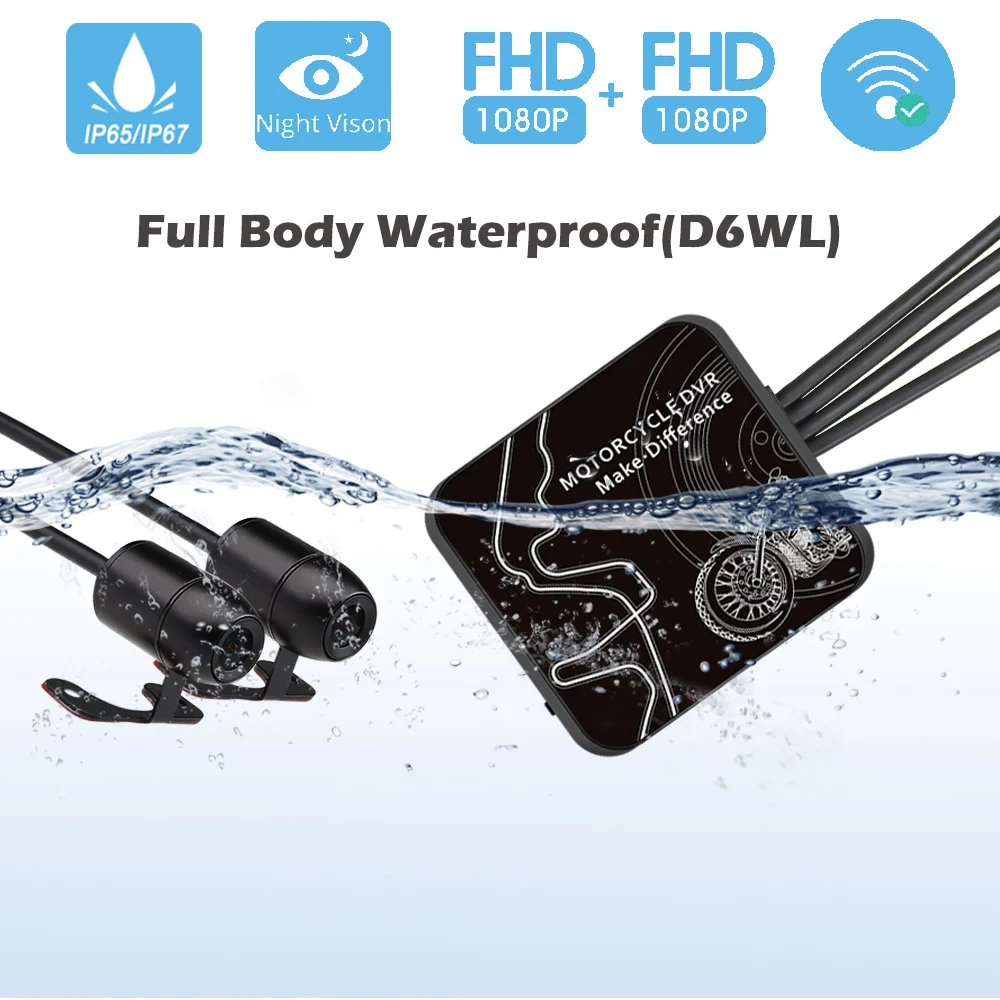 Видеорегистратор VSYS D6RL/D6WL Двойной рекордер цифровой регистратор передний и