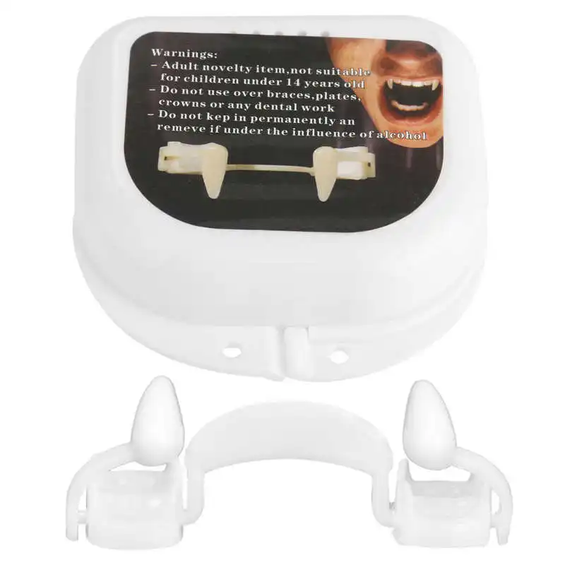 Имитация зубов вампира выдвижные зубы Дракулы Хэллоуин Монстр оборотенок зомби