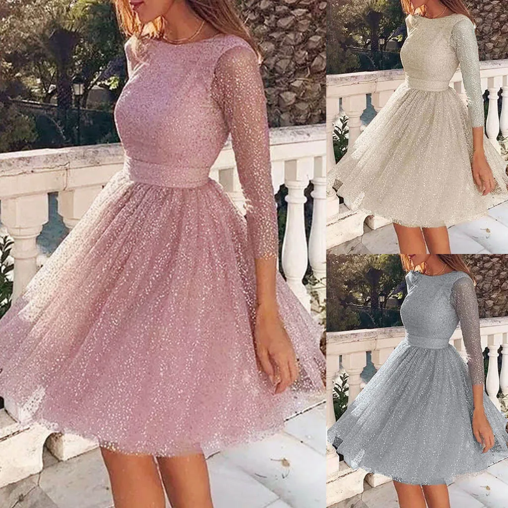 Women Sling Cross Wedding O-Neck Elegant Party Evening Slim Hollow Lace Dress wedding party dress girls prom gown wholesale#G2 | Женская