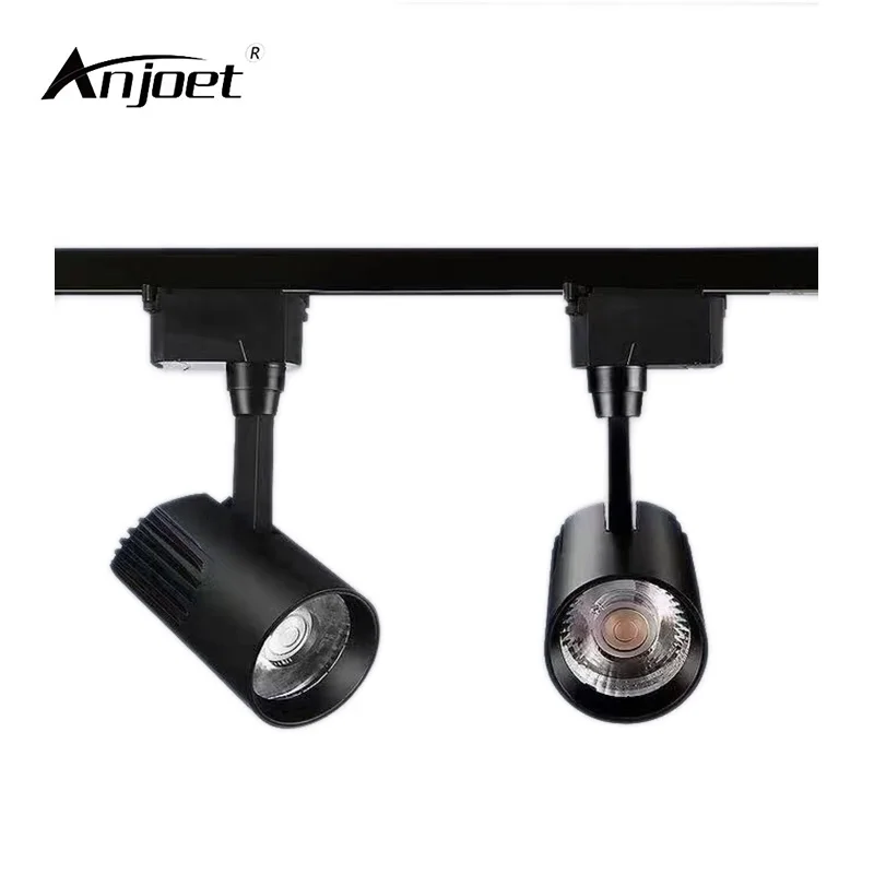 ANJOET 12W 15W 20W LED Track Lighting Aluminum Rail Lamp COB Spotlights Iluminacao For Clothing Exclusive Shop |