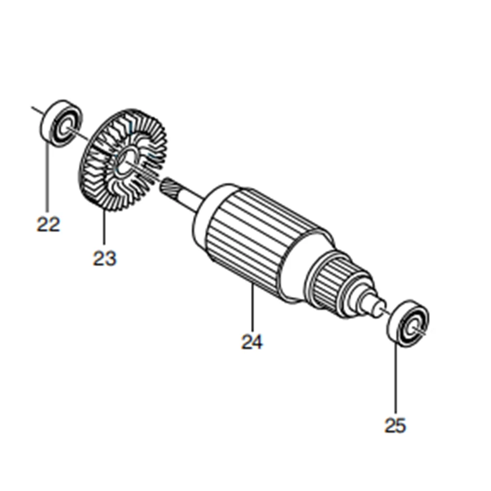 AC220-240V Armature для MAKITA 8406C