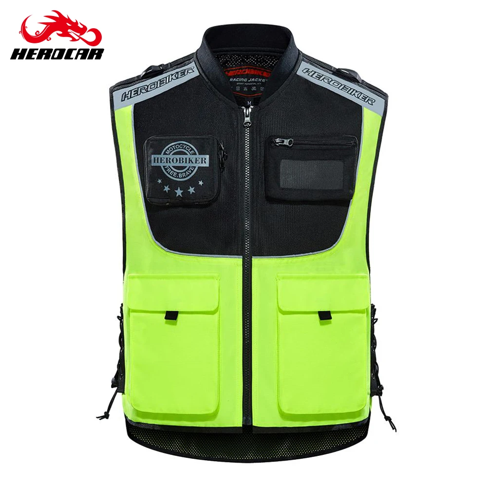Мотоциклетная куртка HEROBIKER светоотражающий жилет безопасный для езды по бегу и